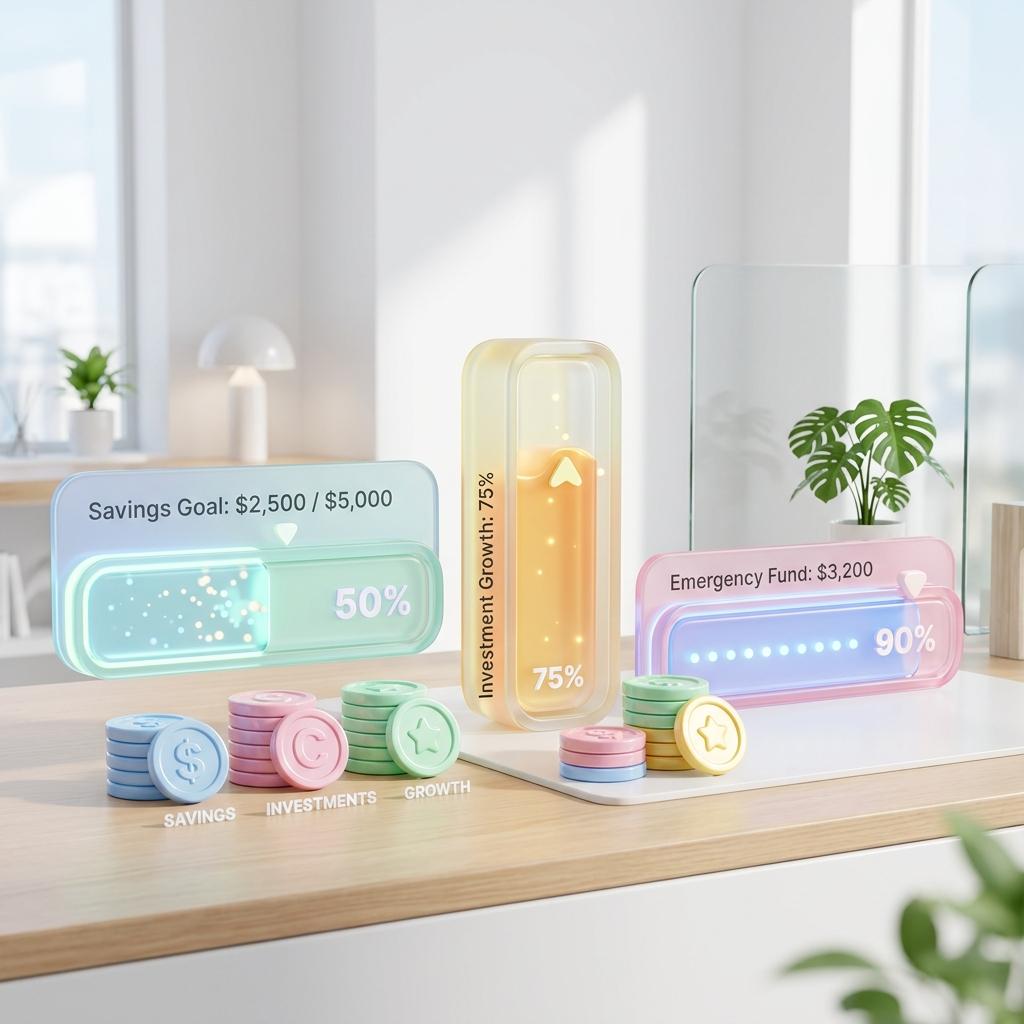 Friendly dashboard visualizing error budgets with soft colors